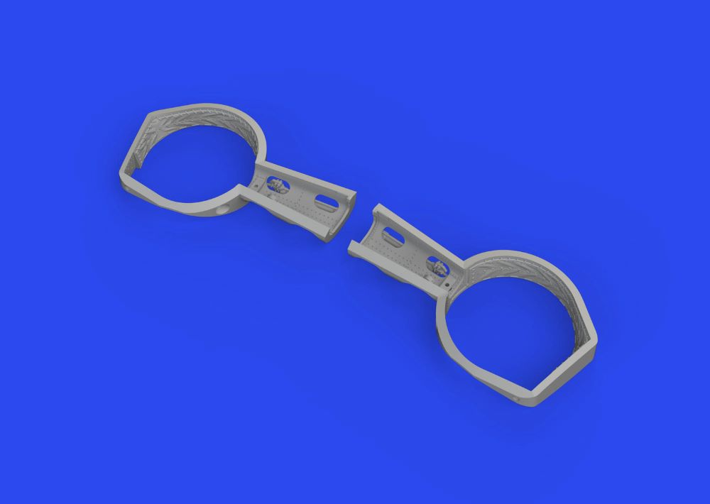 Eduard 648881 1/48 Aircraft- Bf109F Wheel Bays Angular for EDU (Resin)