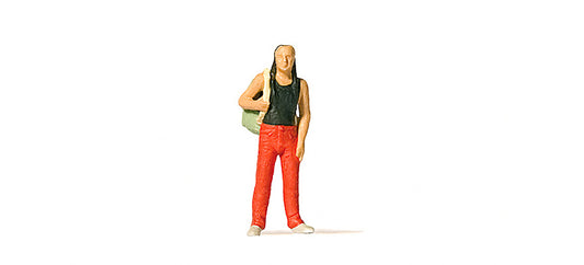 Preiser 28191 HO Scale Man with Backpack Figure