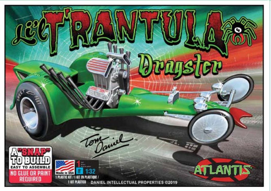 Atlantis Models 6651 1/32 Tom Daniel's T'rantula Dragster (Snap) (formerly Monog