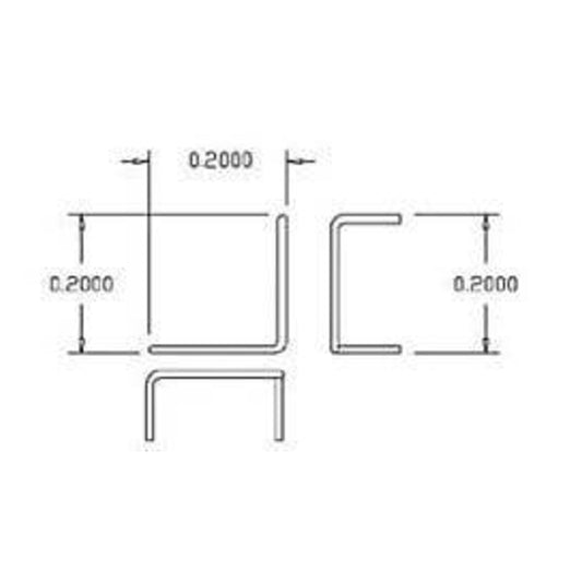 Cal Scale 190-510 HO Grab Irons, Roof Corner Grabs, pkg(12)