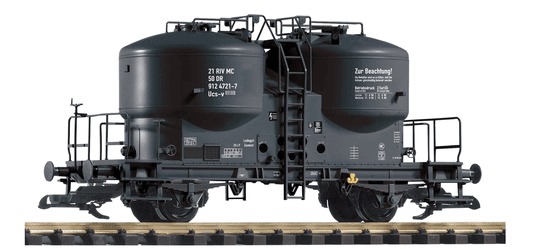 Piko 37796 G Scale DR Era IV Cement Silo Car, Gray Chassis