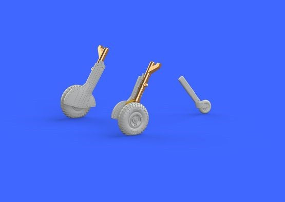 Eduard 672138 1/72 Aircraft- Spitfire Mk IX Legs w/4-Spoke Wheels & Pattern Tire