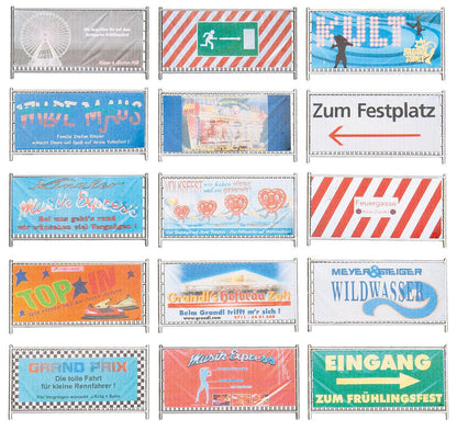 Faller 140358 HO Scale Fairground Barriers and Signs Kit