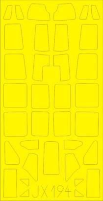 Eduard JX194 1/32 Mask A6M5c for Hasegawa Canopy Mask Set
