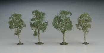Bachmann 32111 N Scale SceneScapes(TM) Layout-Ready Trees -- Maple Trees