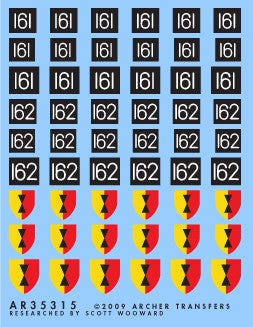 Archer Fine Transfers 35315 1/35 British 25th Div. AoS & Formation Signs