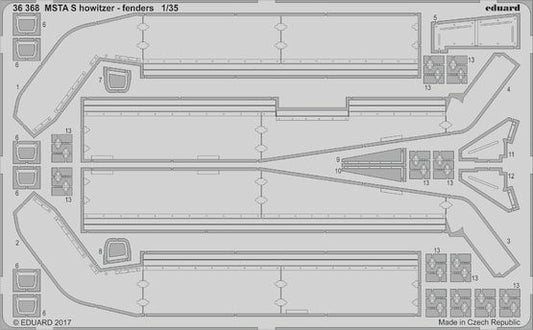 Eduard 36368 1/35 Armor- MSTA S Howitzer Fenders for ZVE