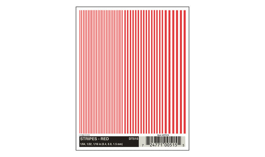 Woodland Scenics DT515 All Scale Stripes Red