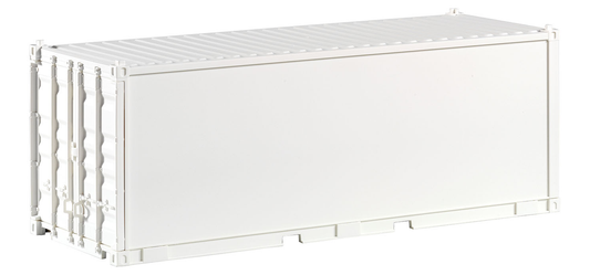 Piko 36302 G Scale 20' Container, Undecorated White