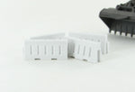 3D To Scale 50-102-WT 1/50 – Water-Filled Safety Barriers White