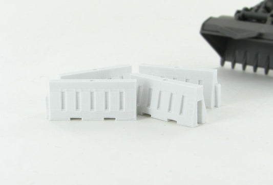 3D To Scale 50-102-WT 1/50 – Water-Filled Safety Barriers White