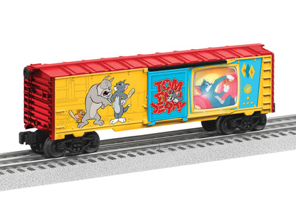 Lionel 6-2528530 O Gauge Tom and Jerry Illuminated Cartoon Boxcar