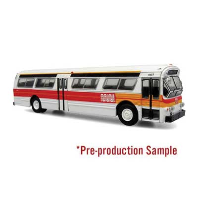 Iconic Replicas 870596 HO Scale 1980 GM 53102 (Fishbowl) Bus - Assembled -- San