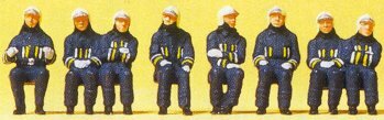 Preiser 10483 HO Scale Emergency - Modern German Firefighters