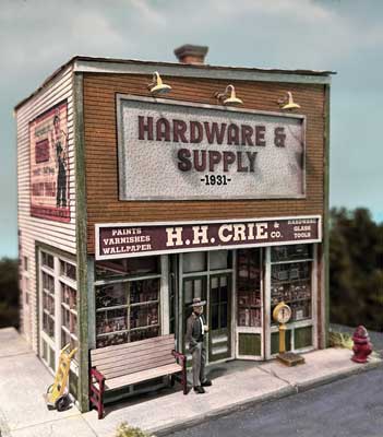 Bar Mills 674 O Scale Crie Mercantile -- Laser-Cut Wood Kit