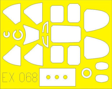 Eduard EX068 1/48 Paint Mask for ACCURATE MINIATURES P-51A