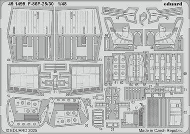Eduard 491499 1/48 F-86F-25/30 Photo Etch for AIRFIX