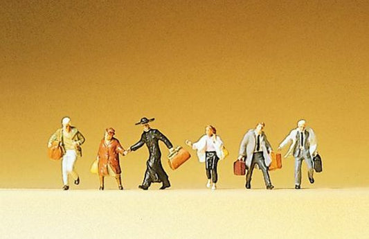 Preiser 88526 Z Scale Hurrying Passengers Figure Set