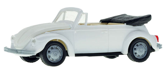 Kibri 11229 1/87 VW Beetle Type 11 Convertible Kit, White (HO)
