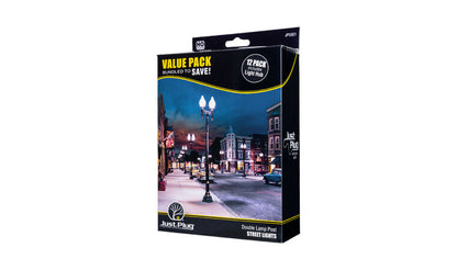 Woodland Scenics JP5901 HO Scale Double Lamp Post Value Pack