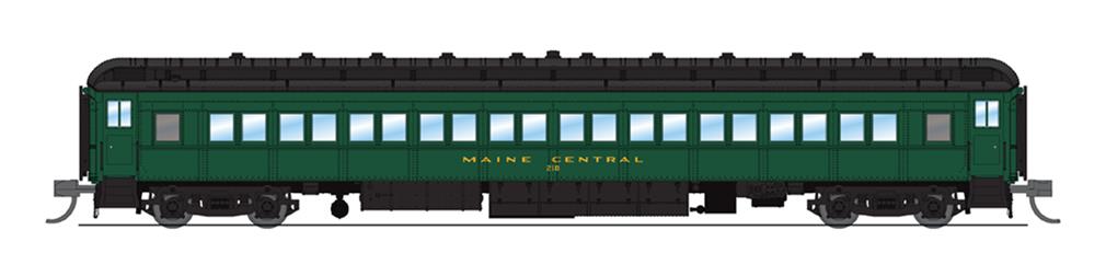 Broadway Limited 6534 N Mec 80'Pass Coach Grn&Gol 2Pk A