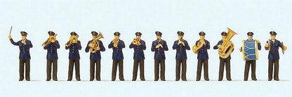 Preiser 10600 HO Scale Working People German Band pkg(12)
