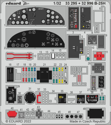 Eduard 32996 1/32 B-25H Interior for HKM (Pre-Painted)