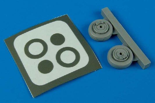 Aires 7211 1/72 SAAB Tunnan J/S 29 Wheels & Paint Masks For HLR