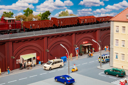 Faller 120572 HO Scale Brick Arcades with Shops Model Kit