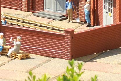 Piko 62288 G Scale Brick Factory Walls