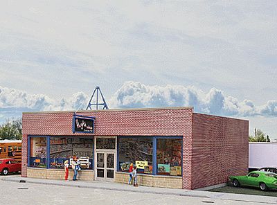 Walthers Cornerstone 933-3475 HO Scale Hobby Shop -- Kit
