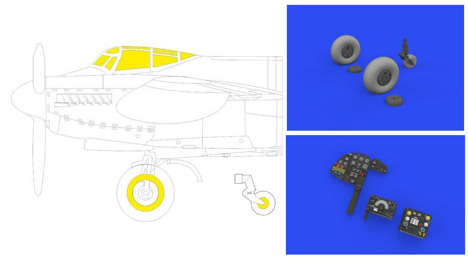 Eduard 644209 1/48 Aircraft- Mosquito B Mk IV LooKplus for TAM (Mask, Photo-Etch