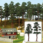 Busch 6141 HO Scale Pine Trees, pkg(2), 5-1/8 & 5-3/4 in.