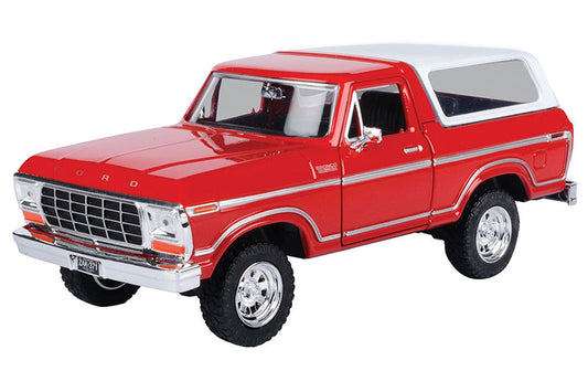 Motormax 79373R 1/24 1978 Ford Bronco Hard Top in Red