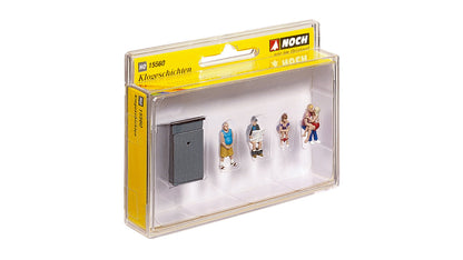 Noch 15560 HO Scale Toilet Stories, 5 Figures & Outhouse