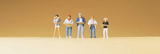 Preiser 79107 N Scale Self-Service Restaurant Diners Set