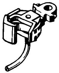 Kadee 1840 G Scale Coupler for Converting G Scale to #1 Scale -- Reverse Offset