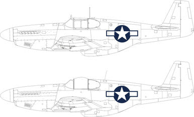 Eduard EX1038 1/48 P-51B/C US National Insignia