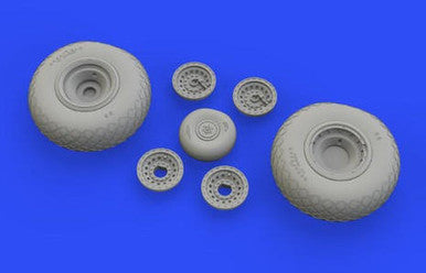 Eduard 648529 1/48 B-17 Wheels for HKM (Mask & Resin)