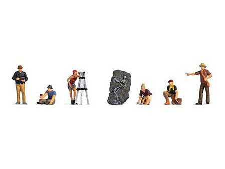 Noch 15043 HO Scale Archaeologists with Accessories -- pkg(6)