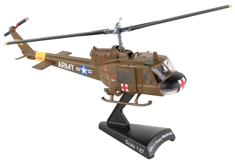 Daron PS5601-2 1/87 UH-1 Huey Medevac Diecast Stamp
