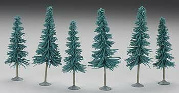 Bachmann 32012 HO Scale SceneScapes Blue Spruce Trees 5 to 6" (12.7