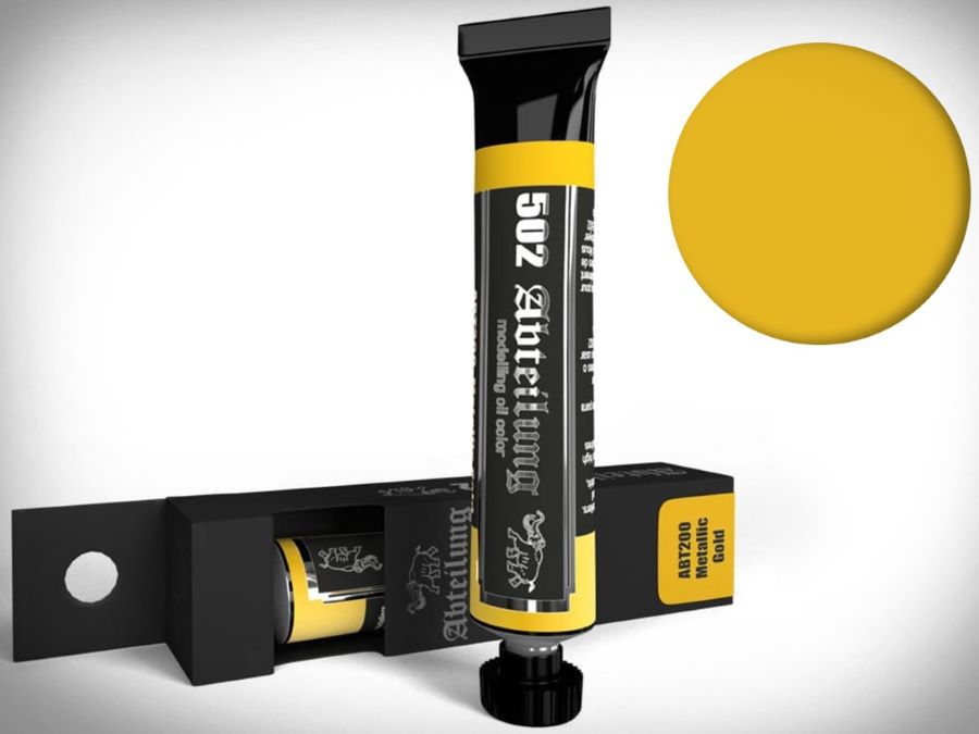 Abteilung 502 200 Metallic Gold Oil Paint 20ml Tube