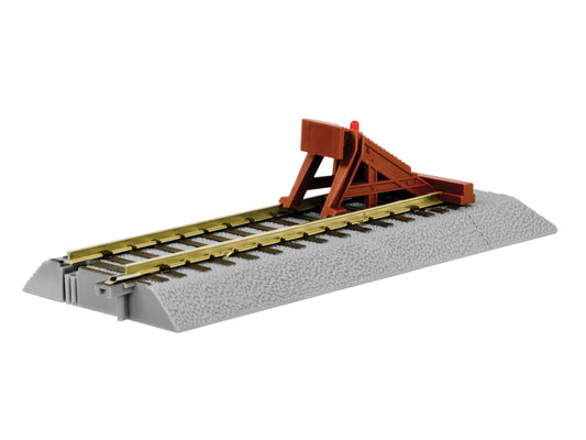 Lionel 6-49866 S Gauge AF FasTrack Straight Track with Lighted Bumper