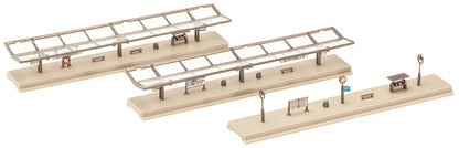 Faller 282718 Z Scale Platforms Set - 2 Covered, 1 Open