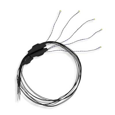 Evans Designs UP4 All Scale Pico Chip LED w/8" 20.3cm Magnet Wire Leads -- Yellow 7-19V AC/DC .039 x .020 x .028" 1 x .5 x .7mm pkg(5)