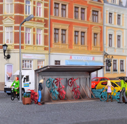 Kibri 38143 1/87 Bicycle Stand Plastic Model Kit