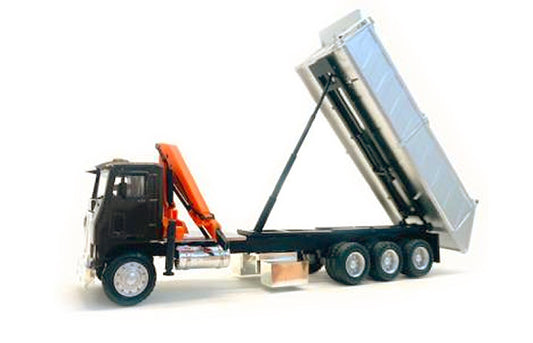 Promotex 006601BR 1/87 Scale White Road Commander Coe Dump Truck