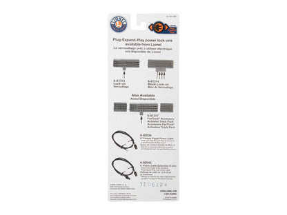 Lionel 6-81314 O Gauge FasTrack Power Block Lock-on