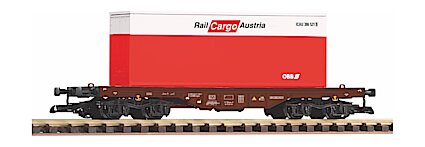 Piko 37011 G Scale ÖBB V Flat w/Container